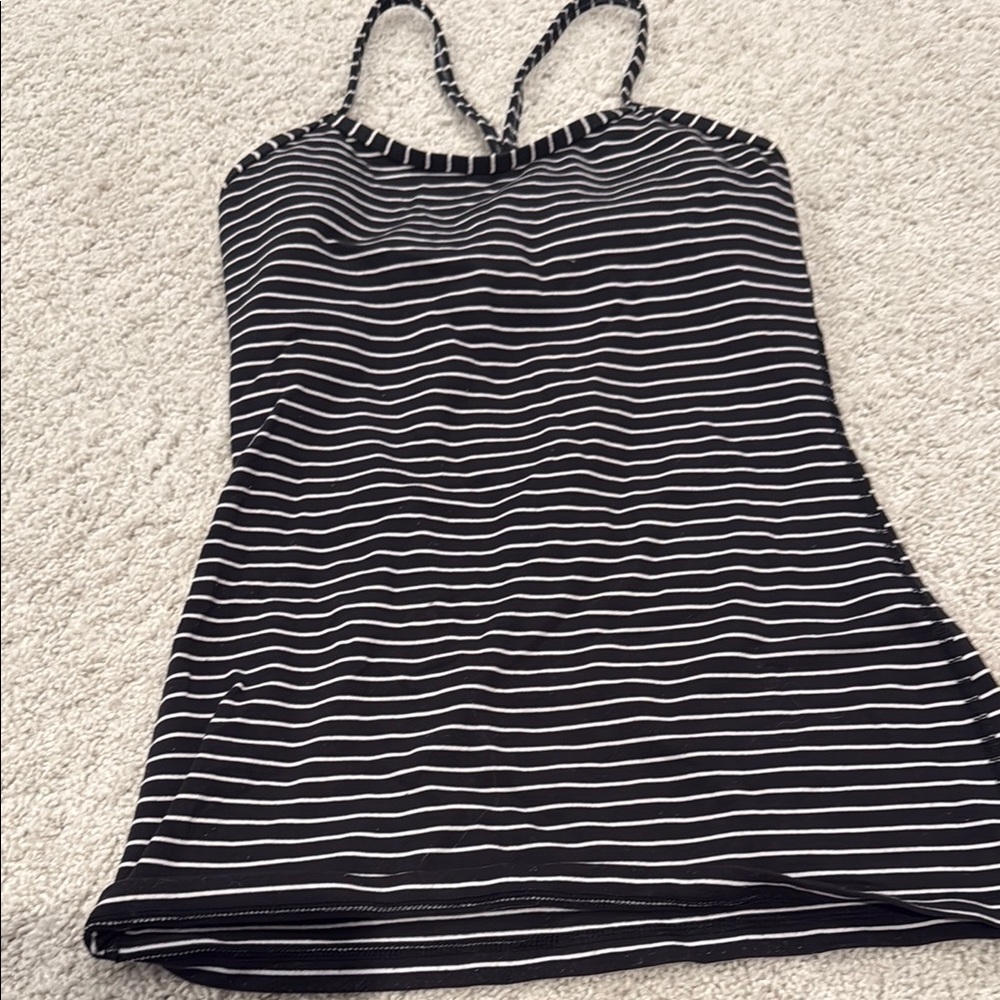 Lululemon Striped Black and White Women's Top
